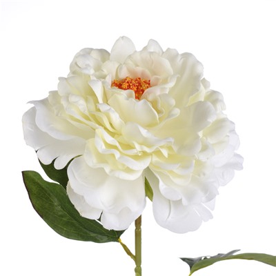 Цветок искусственный Пион 72 см / GT41-22 /уп 80/800/бархатное напыление (Жёлтый)