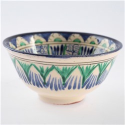 Пиала для чая Риштанская Керамика «Цветы», 250 мл, d=11 см, МИКС