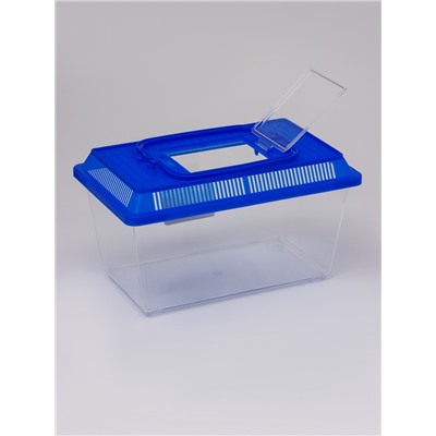 Переноска прямоугольная, 26.5×16.5×17 см, голубой