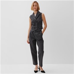 Брюки женские классические MINAKU: Safari, цвет графит, размер 50