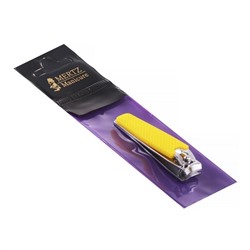 Mertz Книпсер для ногтей с обрезиненной ручкой 441 малый, желтый, 6 см 948