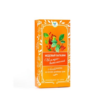 Безалкогольный алтайский медовый бальзам на травах Vitamuno «Иммуно-витаминный», 250 мл