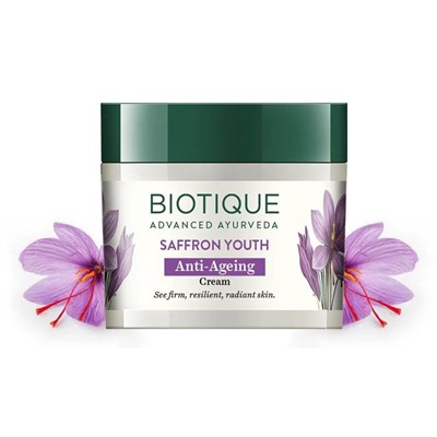 Biotique Saffron Anti-Ageing Cream / Биотик Антивозрастной крем с Шафраном 50 г