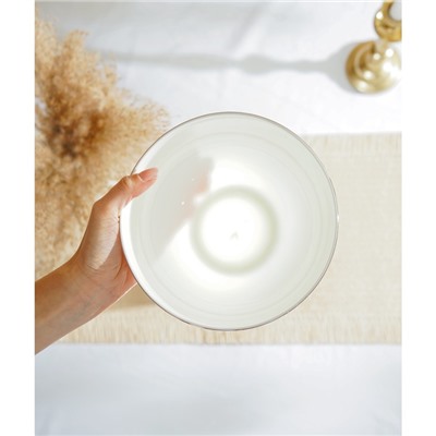 Салатники SL Home «Каскарон», 1.4 л, d=18 см, набор 2 шт., костяной фарфор, белые