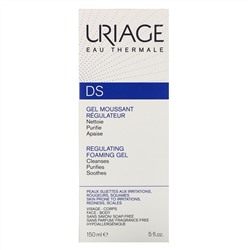 Uriage, DS, Regulating Foaming Gel, Fragrance-Free, 5 fl oz (150 ml)