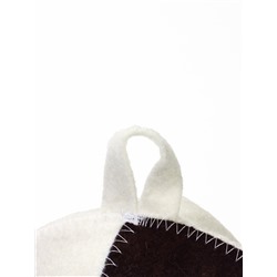 Шапка для бани и сауны, с принтом «100% настоящий мужик», полиэфир 70%, шерсть 30%