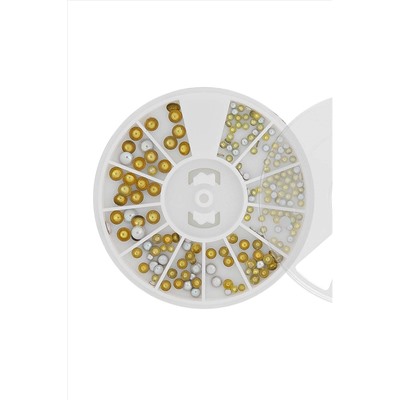 Nail Art Набор металлического декора для ногтей №4, перламутр KRISTALLER, 1107735