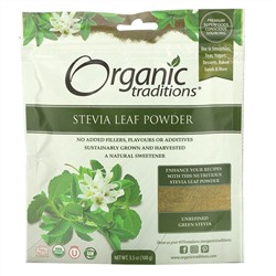 Organic Traditions, Stevia Leaf Powder, 3.5 oz (100 g)