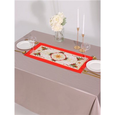 Дорожка на стол «Этель» Новогодняя сказка 30×70 ±3 см, 100% хлопок, саржа 190 г/м²
