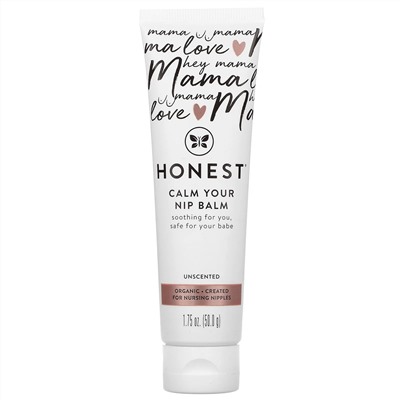 The Honest Company, Calm Your Nip Balm, Unscented , 1.75 oz (50 g)