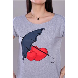 Футболка 24854 (Серый меланж)