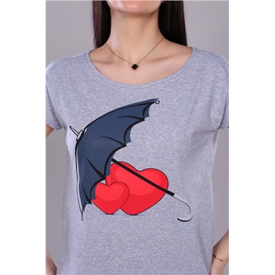 Футболка 24854 (Серый меланж)