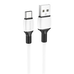 Кабель USB - Type-C Borofone BX84 15W 100см 3A  (white)
