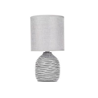 Светильник переносной настольный Мадрид, 25 см, Е14, 40 Вт, 230 В, керамика, текстиль, серый