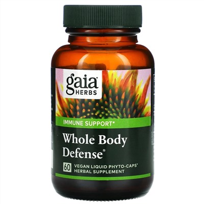 Gaia Herbs, Whole Body Defense, 60 Vegan Liquid Phyto-Caps