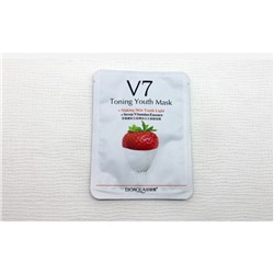 Маска для лица клубника с витаминами V7 Bioaqua