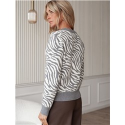 Жакет жаккардовой вязки с кашемиром