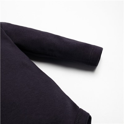 Боди детское «Крошка Я» BASIC LINE, рост 62-68 см, тёмно-серое