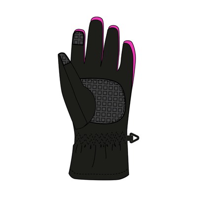 Перчатки трикотажные для девочек