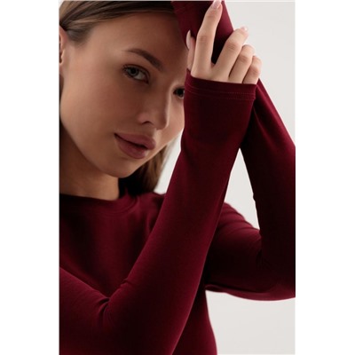 00024 лонгслив (Бордовый)
