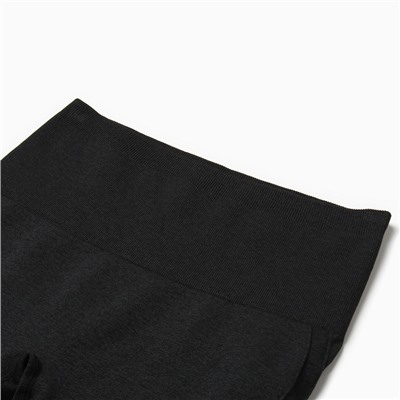 Легинсы спортивные женские MINAKU: SPORTLY, чёрные, размер 48-50