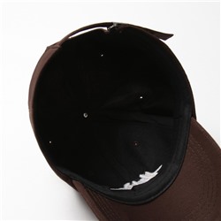 Кепка MINAKU Heart, коричневая, размер 56-58