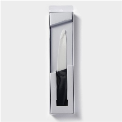 Нож керамический Доляна «Тень», лезвие 10.5 см, чёрный