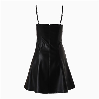 Платье мини женское кожаное MIST, размер XS