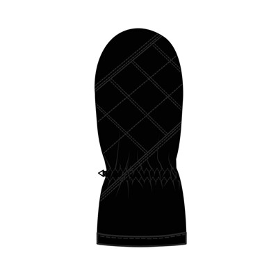 Варежки текстильные для девочек