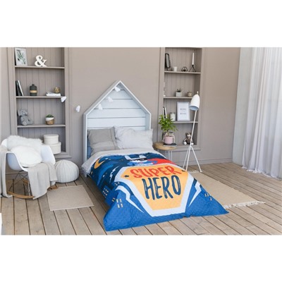Покрывало 1.5-спальное «Этель» Super hero, 145×210 см, микрофибра