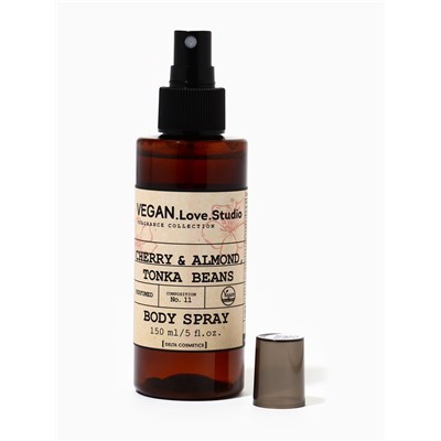 Мист парфюмированный спрей для тела VEGAN.Love.Studio Cherry, Almond, Tonka Bean, 150 мл