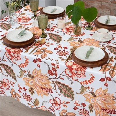 Скатерть «Доляна. Летние цветы», 145×220 см, 100% п/э