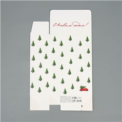 Коробка подарочная новогодняя складная «Машинка», 16×23×7.5 см