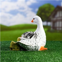 Садовая фигура из полистоуна «Утка с утёнком», 20×15×23 см