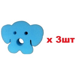 Bubu Bebe Губка для душа Детская Собака 3шт