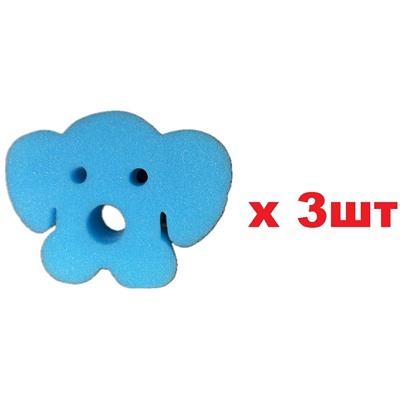 Bubu Bebe Губка для душа Детская Собака 3шт