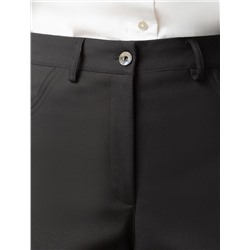 Брюки-трубы из плотной эластичной ткани из хлопка с нейлоном