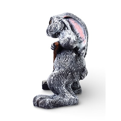 Садовая фигура из полистоуна «Заяц с лопатой», 30×18×35 см