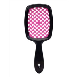 Kristaller Расчёска массажная для быстрой сушки волос WS023, черно-розовый, пластик, 20,5 см 27967