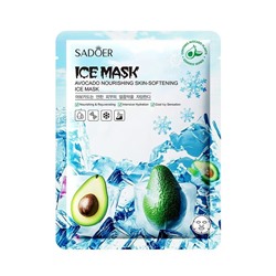 SADOER Питательная и охлаждающая тканевая маска для лица с экстрактом авокадо.