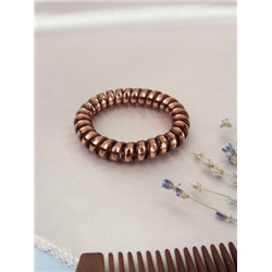 Резинка-пружинка для волос / NSAF-14 /уп 100/коричневый