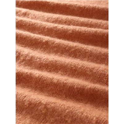 Плед с бахромой «Этель» Teracotta, 130×160 см, коричневый