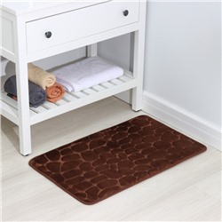 Коврик для ванной и туалета SAVANNA Memory foam, 50×80 см, коричневый