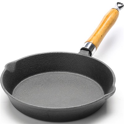 26792 Сковорода 20см дер/ручка чугун МВ (х8)