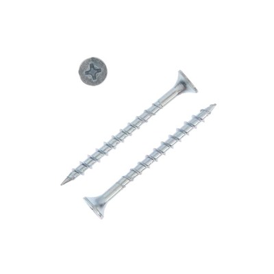 Саморез 3.5×45, потай, крупная резьба, шлиц PH, белый цинк, 12 кг