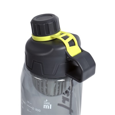 Бутылка для воды SPORT, 1 л, чёрная