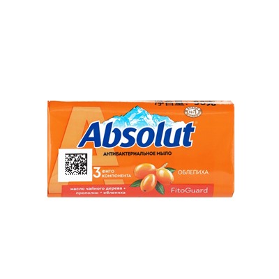 Мыло антибактериальное Absolut, масло чайного дерева, прополис, облепиха, 90 г