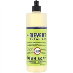 Mrs. Meyers Clean Day, Dish Soap, Lemon Verbena Scent, 16 fl oz (473 ml)