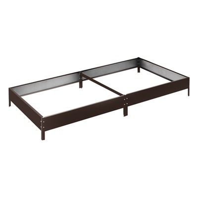 Грядка оцинкованная, компакт, 200×100×15 см, коричневая, Greengo