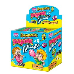 Взрывная карамель с игрушкой и татуировкой "Приколисты. Шарик-пищалка" 1гр*30шт